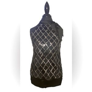 Studio Y Sleeveless Sequins Shirt